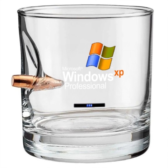 Discover Windows XP Bullet Whiskey Glasses