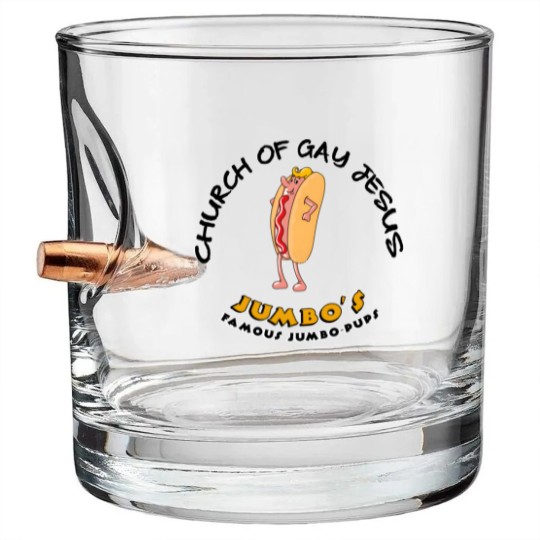 Discover Church Of Gay Jesus Shameless Bullet Whiskey Glasses