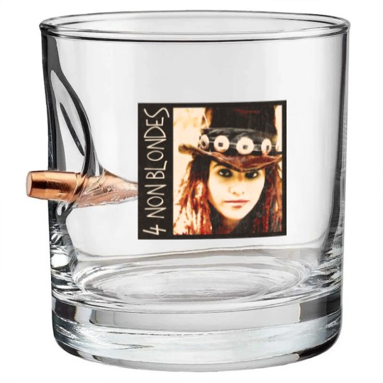 Discover 4 non blondes grunge vintage look alternative rock Bullet Whiskey Glasses design Bullet Whiskey Glasses