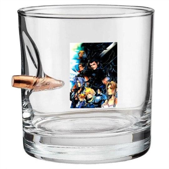 Discover Final Fantasy VII Crisis Core Bullet Whiskey Glasses
