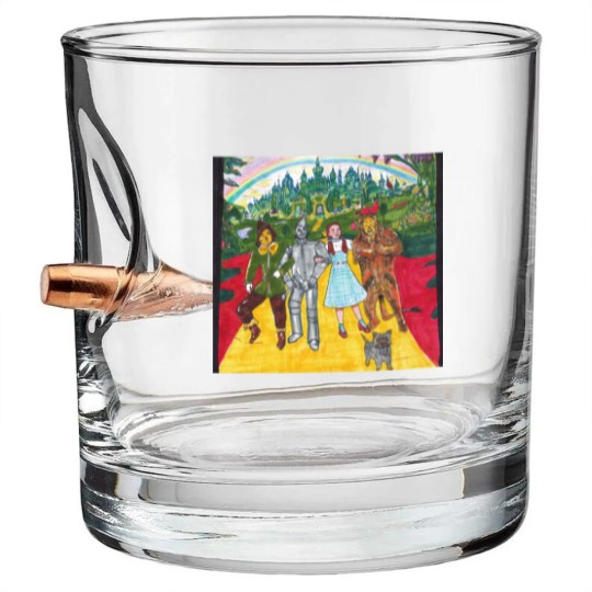 Discover Wizard Of Oz- Yellow Brick Road Graphic  Dress Bullet Whiskey Glasses