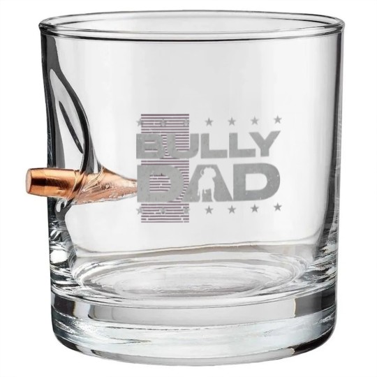 Discover Bully dog lover or american bulldog or American Bully Bullet Whiskey Glasses
