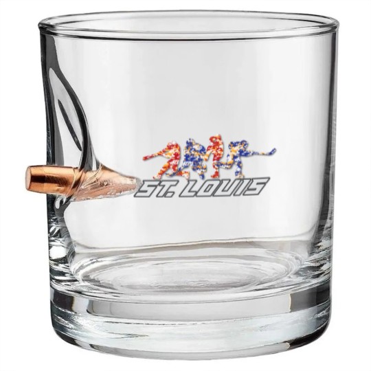 Discover St. Louis Sports Bullet Whiskey Glasses
