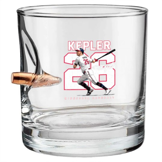 Discover Number And Portrait Max Kepler Minnesota Mlbpa Bullet Whiskey Glasses