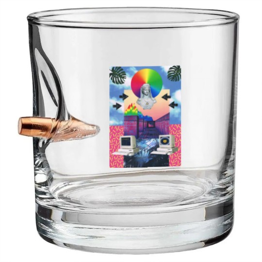 Discover Vaporwave 4 - Vaporwave - Bullet Whiskey Glasses