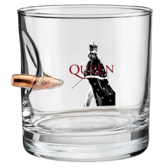 Discover Queen Freddie Mercury Live in Concert Bullet Whiskey Glasses