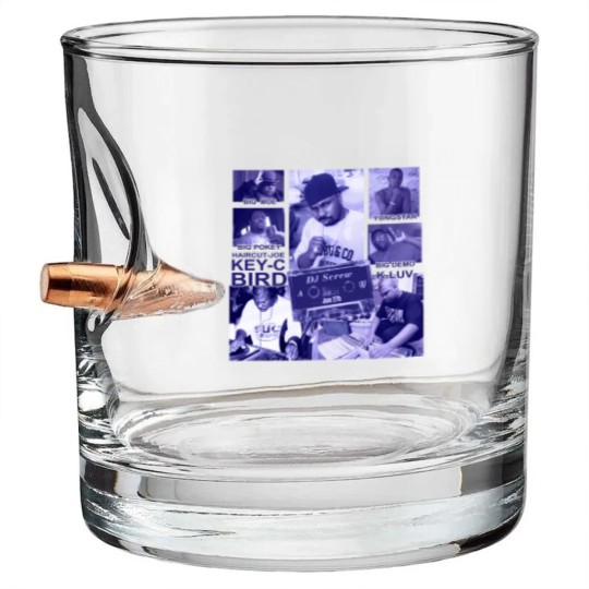 Discover Screwston Houston Texas Rap Legends DJ Screw Big Pokey Big Moe Bang Screw Bullet Whiskey Glasses
