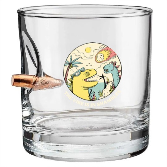Discover the vibe is in shambles Bullet Whiskey Glasses