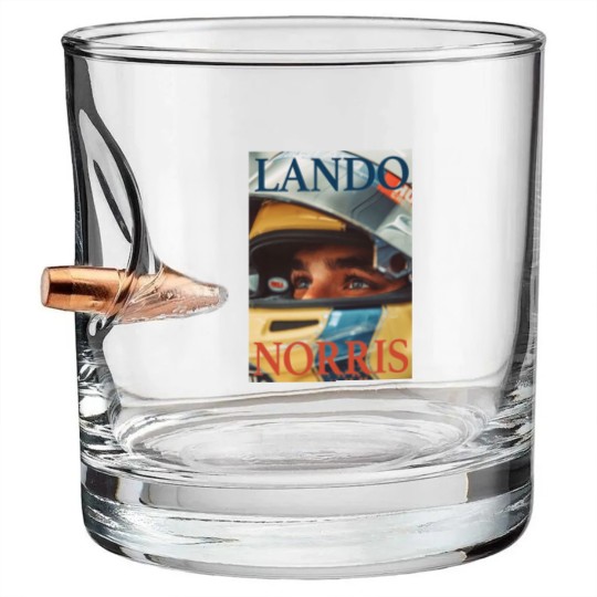 Discover Lando Norris Bullet Whiskey Glasses, Racing Team Bullet Whiskey Glasses, Driver Bullet Whiskey Glasses, Fan Gift