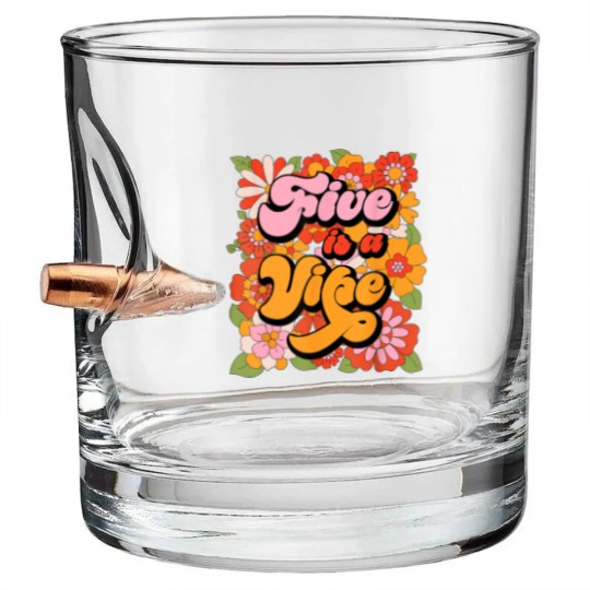 Discover Five is a Vibe 5th Birthday Party Bullet Whiskey Glasses