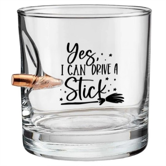 Discover I drive Stick Bullet Whiskey Glasses, Halloween Bullet Whiskey Glasses, Cute Halloween Bullet Whiskey Glasses