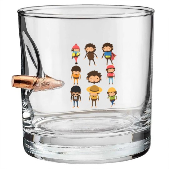 Discover Sneaky Sasquatch Poster Bullet Whiskey Glasses