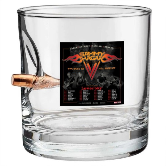 Discover Sammy Hagar Tour 2024 With Loverboy Bullet Whiskey Glasses S