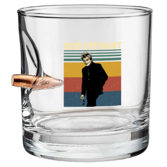 Discover Rod Stewart Retro Vintage Bullet Whiskey Glasses, Rod Stewart Gift Bullet Whiskey Glasses
