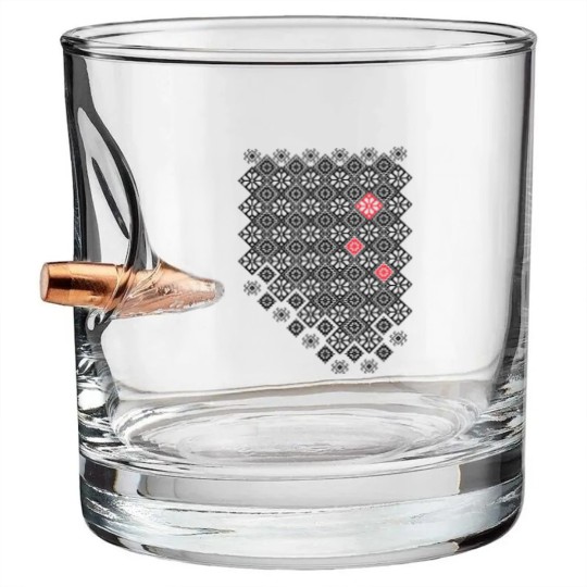 Discover Ukrainian Embroidery Bullet Whiskey Glasses