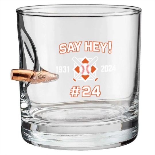 Discover Willie-Mays - Willie Mays - Bullet Whiskey Glasses