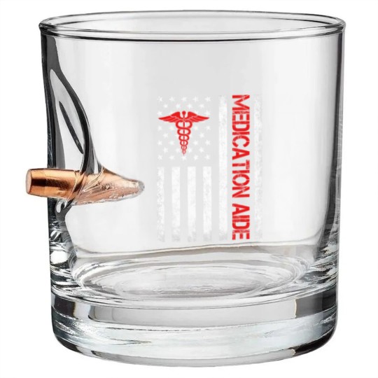 Discover medication aide american flag med aide medication aides Bullet Whiskey Glasses
