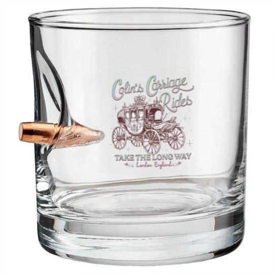 Discover Colins Carriage Rides Bullet Whiskey Glasses, Bridgerton Inspired Bullet Whiskey Glasses, Long Way Home