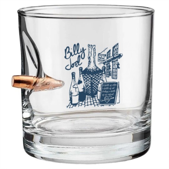 Discover Vintage Billy Joel Concert Crewneck Unisex Bullet Whiskey Glasses