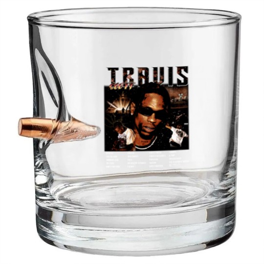 Discover Travis Scot Utopia Tracklist Bullet Whiskey Glasses, Vintage Travis Utopia Bullet Whiskey Glasses