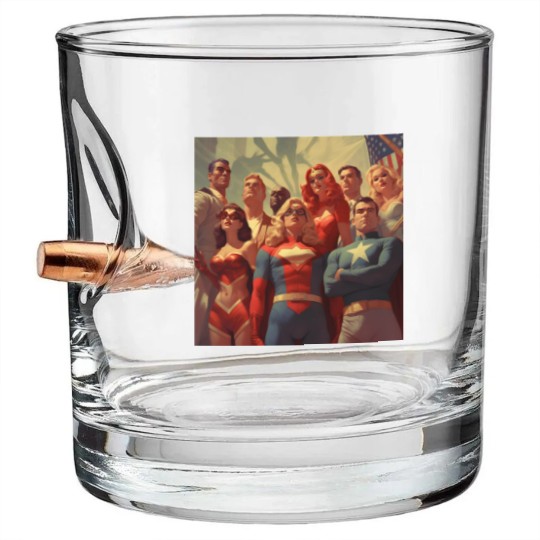 Discover justice society of America Bullet Whiskey Glasses