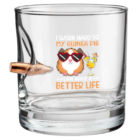 Discover GP Guinea Pig Funny Guinea Pig Guinea Pig Bullet Whiskey Glasses
