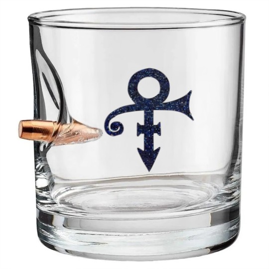 Discover Prince Unisex Bullet Whiskey Glasses: Purple Symbol (Diamante)