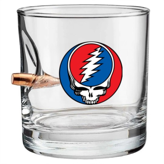 Discover Grateful Steal Your Face Bullet Whiskey Glasses
