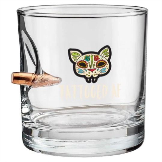 Discover Tattooed AF Bullet Whiskey Glasses