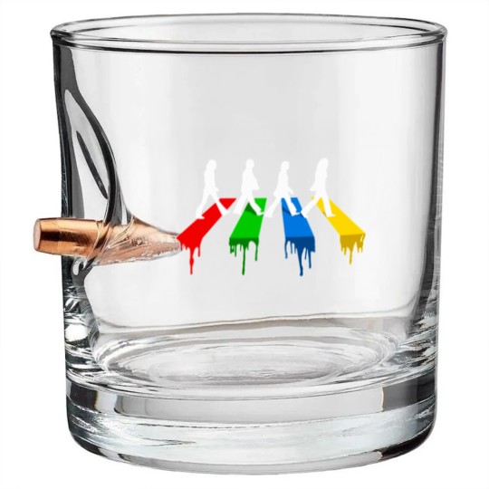 Discover Abbey Road CMYK Street Walk Bullet Whiskey Glasses