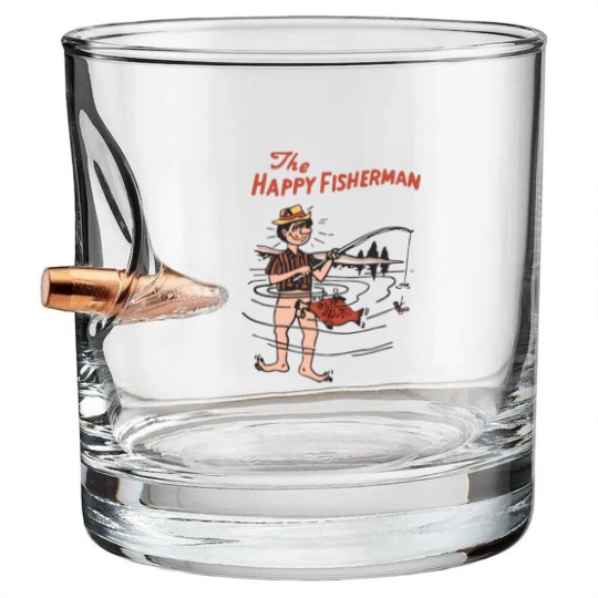Discover The Happy Fisherman Bullet Whiskey Glasses