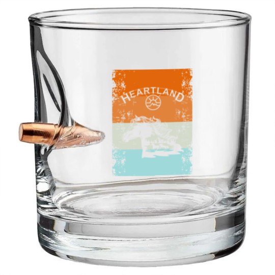 Discover Heartland,heartland ranch,Sunset heartland Bullet Whiskey Glasses