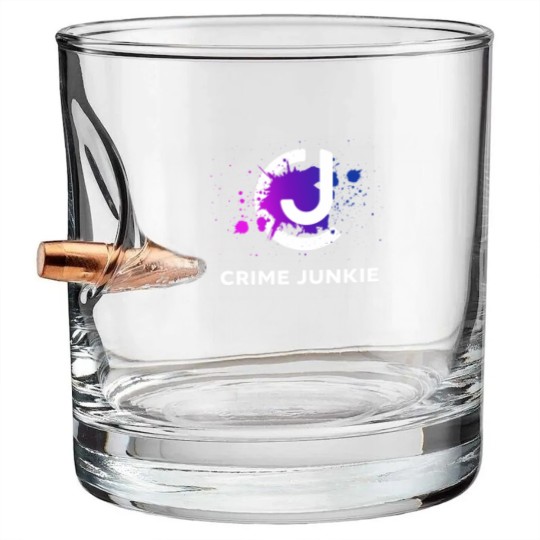 Discover Crimes Junkie Merch Bullet Whiskey Glasses