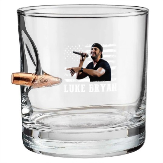Discover Distressed American Flag Music Luke Legend Bullet Whiskey Glasses