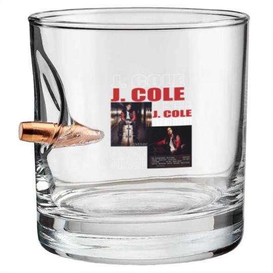 Discover J Cole Cole World Vintage Bullet Whiskey Glasses, J Cole Bullet Whiskey Glasses, Cole World Bullet Whiskey Glasses, J Cole Merch