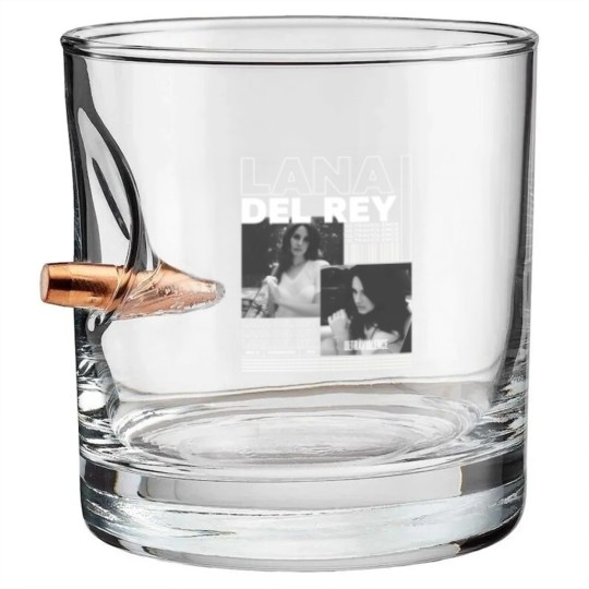 Discover Lana Del Rey Graphic Bullet Whiskey Glasses , Retro Country Music Bullet Whiskey Glasses
