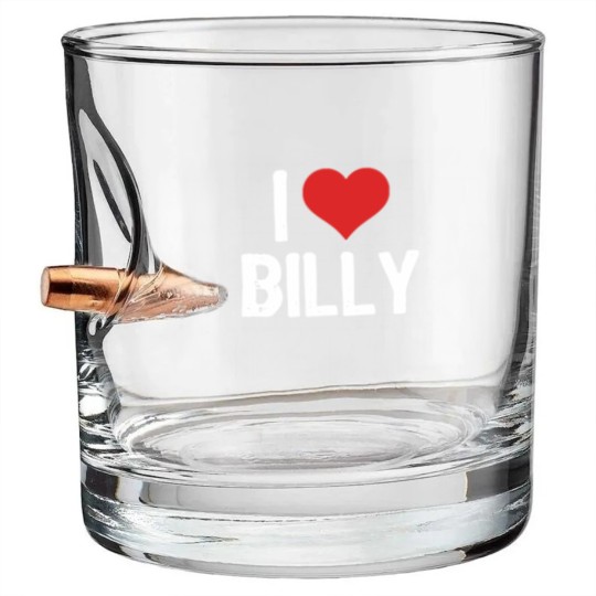 Discover I Love Billy  3 Bullet Whiskey Glasses