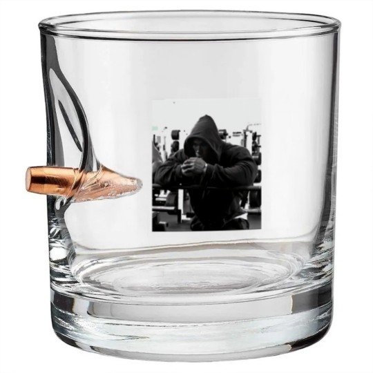 Discover kevin levrone sad Bullet Whiskey Glasses