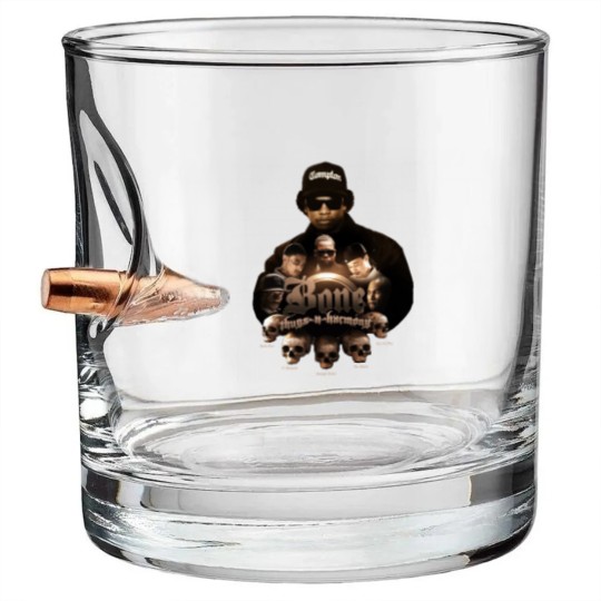 Discover Buy Bone Thugs N Harmony Light Up Men's Basic Short Sleeve Black Bullet Whiskey Glasses