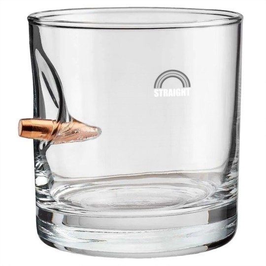 Discover Straight Pride Rainbow Bullet Whiskey Glasses