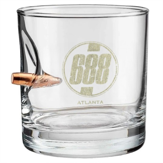Discover 688 Club Atlanta 1980 Bullet Whiskey Glasses