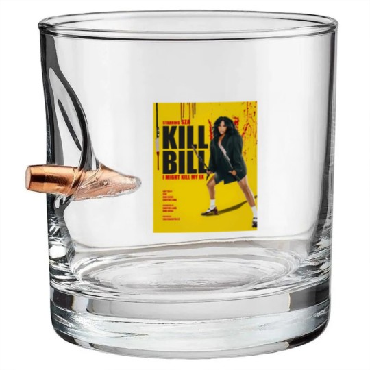 Discover Kill Bill Nobody Gets Me SOS Tour 2023 (36) Bullet Whiskey Glasses