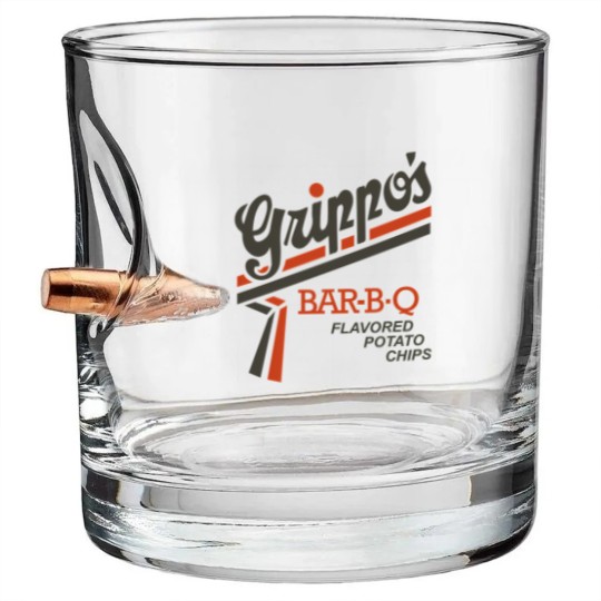 Discover Grippos Bar-B-Q Flavored Potato Chips Bullet Whiskey Glasses