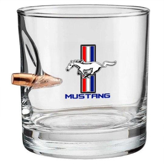 Discover Mustang Vintage Tribar Lovers Bullet Whiskey Glasses