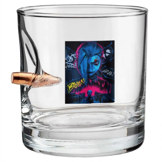 Discover Jinx Arcane Bullet Whiskey Glasses - Arcane Jinx League of Legends Bullet Whiskey Glasses