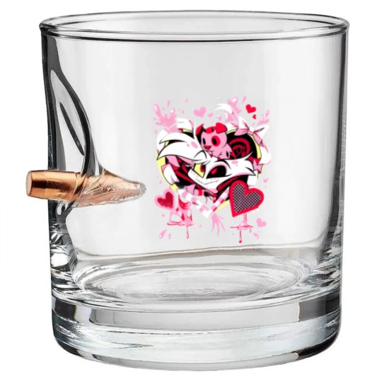 Discover Hazbin Hotel Angel Dust Bullet Whiskey Glasses