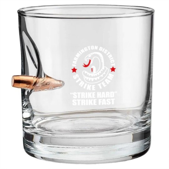 Discover Strike - farmington district strike team Bullet Whiskey Glasses