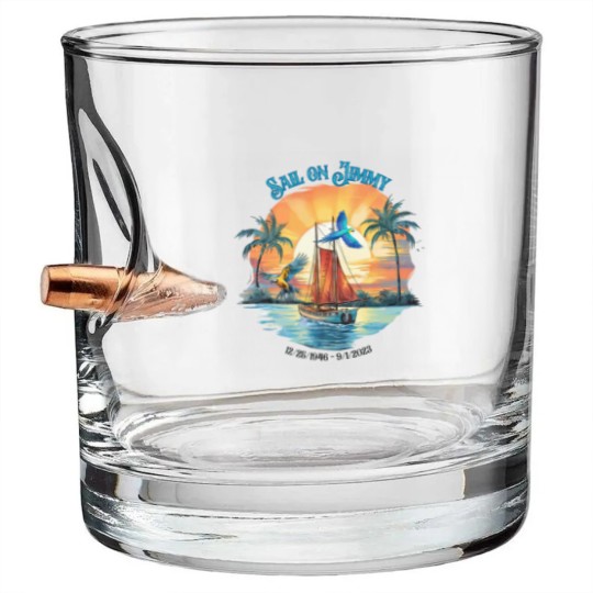 Discover Jimmy Buffett Memorial Bullet Whiskey Glasses, Jimmy Buffett Quote Bullet Whiskey Glasses, Rock Music Bullet Whiskey Glasses