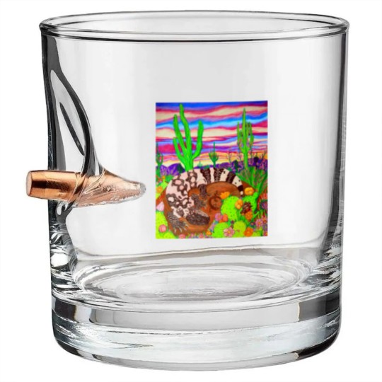 Discover Arizonna Gila Monster Bullet Whiskey Glasses