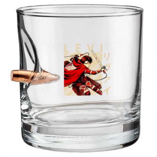 Discover Levi Ackerman - Captain Levi - Bullet Whiskey Glasses